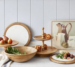 Turned Wood Tiered Stand