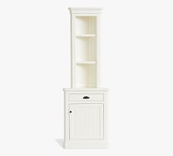 Aubrey Corner Bookcase with Cabinet (28.5")​