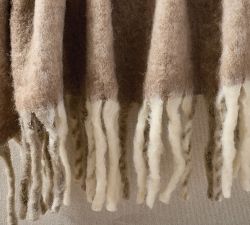 Duluth Checked Faux Mohair Throw