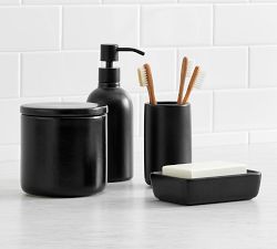 Matte Black Porcelain Bathroom Accessories