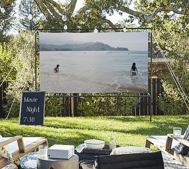 Outdoor Movie Screen Pottery Barn
