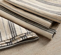 Colette Stripe Cotton/Linen Napkins - Set of 4