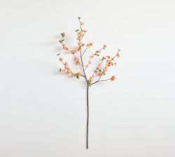 Faux Peach Quince Branch