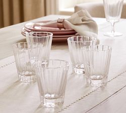 Fluted Glass Short Tumblers