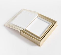 Stacked Linen Storage Books - Set of 3