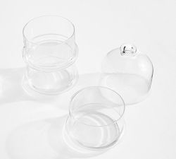 Stacking Glass Condiment Servers