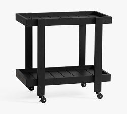 Malibu Metal Outdoor Rolling Bar Cart (27")