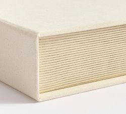 Stacked Linen Storage Books - Set of 3