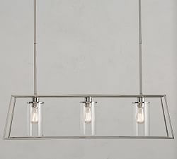 Zaire Chandelier, Polished Nickel (9")
