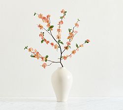 Faux Peach Quince Branch