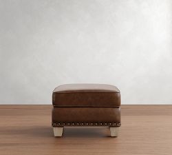 Irving Leather Storage Ottoman