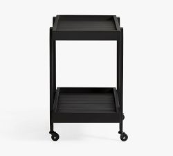 Malibu Metal Outdoor Rolling Bar Cart (27")