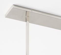 Zaire Chandelier, Polished Nickel (9")