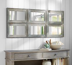 Aiden Large Paneled Rectangular Wall Mirror