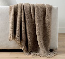 Boucle Knit Throw - Thumbnail 4