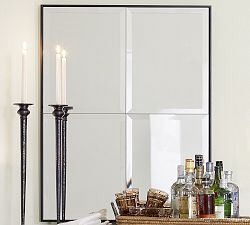 Brinkley Paneled Accent Rectangular Wall Mirror