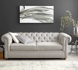 Chesterfield Roll Arm Sleeper Sofa - Thumbnail 5