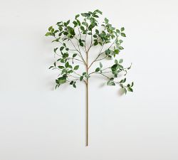 Faux Oversized Birch Leaf Branch