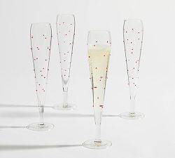 Confetti Celebration Flutes - Set of 4