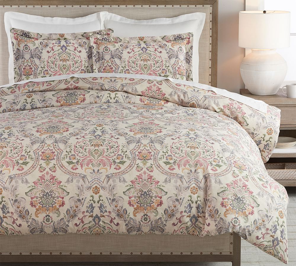 Ivana Percale Duvet Cover - Taupe, Full/Queen
