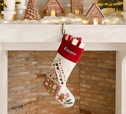 Holiday Icons Crewel Stockings