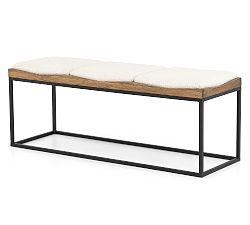 Arago Iron Upholstered Bench