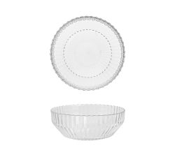 Fluted Glass Coupe Bowl - Set of 4