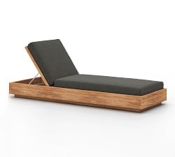 Lanai Teak Outdoor Single Chaise Lounge
