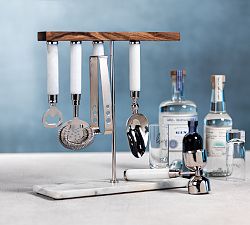 Marble Base 5-Piece Bar Tool Set