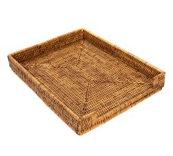 Tava Handwoven Rattan Office Paper Tray