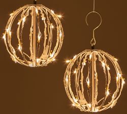 Warm White LED Ball With White Frame