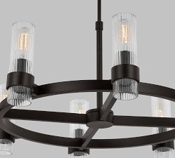 Elle Round Metal Chandelier (33&quot;)