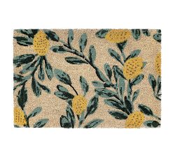 Handwoven Yellow Citrus Doormat