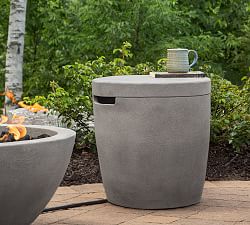 Nerissa Concrete Round Propane Tank Storage Cover (19")