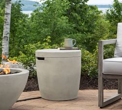 Nerissa Concrete Round Propane Tank Storage Cover (19")