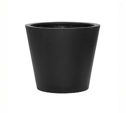 Handcrafted Lightweight Fiber Stone Tapered Cylinder Planters