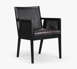 Lisbon Cane Leather Dining Armchair