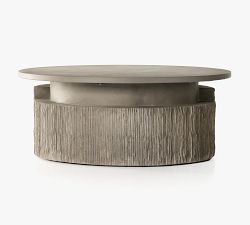 Temper Round Concrete Coffee Table