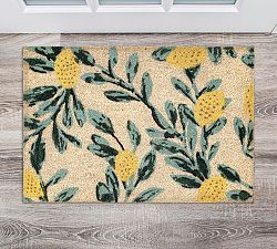 Handwoven Yellow Citrus Doormat