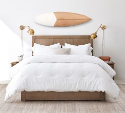 Shortboard Surfboard White Wall Art