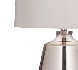 Bross Glass Table Lamp (28")