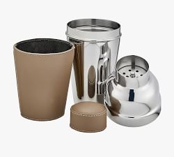 French Handcrafted Leather Cocktail Shaker