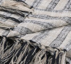 Paden Striped Fringe Throw