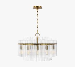 Scarlett Round Glass Chandelier (24&quot;-32&quot;)