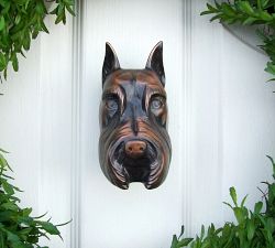 Bronze Schnauzer Door Knocker