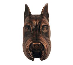 Bronze Schnauzer Door Knocker