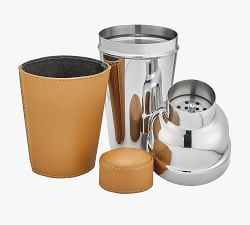 French Handcrafted Leather Cocktail Shaker