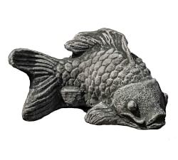 Cast Stone Concrete Koi Fish Garden Object