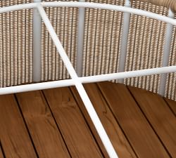 Constantine Wicker &amp; Teak Round Storage Coffee Table