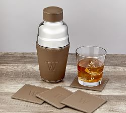 French Handcrafted Leather Cocktail Shaker